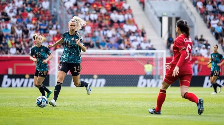 Even the Vietnamese team should have had an equalizer if the shot had been more accurate. (Source: DFB)