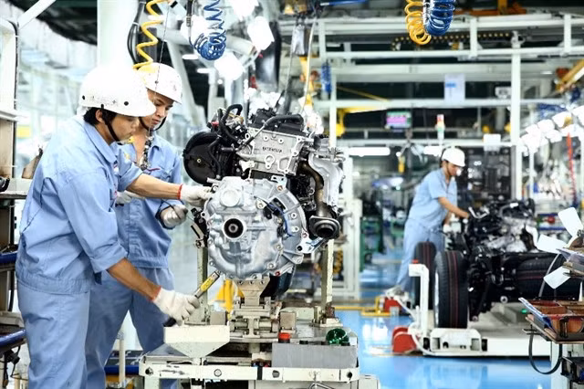 National industrial production changed more positively with IIP growth of 2.2 per cent in May over the previous month. Photo mpi.gov.vn