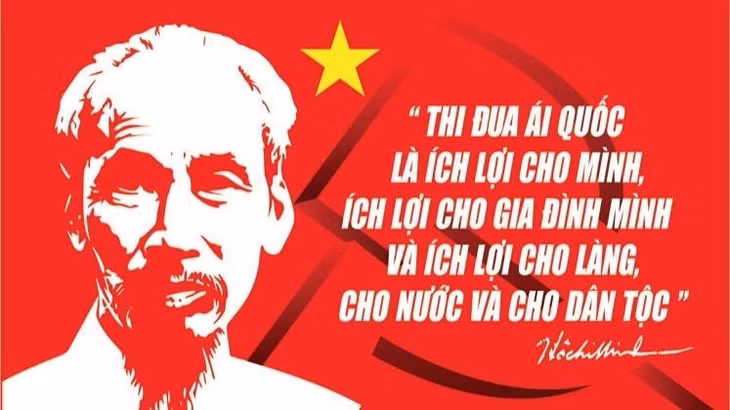 A poster on promoting patriotic emulation (Photo: Department of Culture)