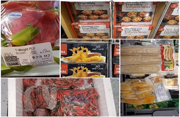 Vietnamese products on the shelves of a Canadian supermarket. (Photo: moit.gov.vn)