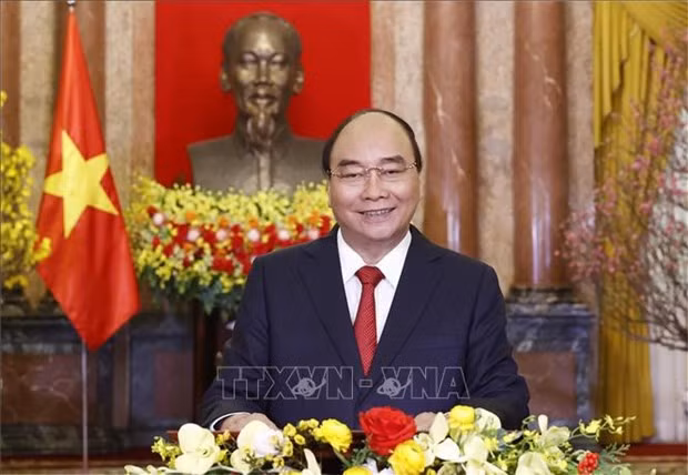 President Nguyen Xuan Phuc extends New Year greetings (Photo: VNA)