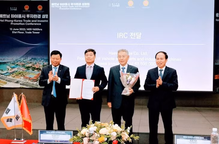Promotion activities to attract Korean investment in Hai Phong.