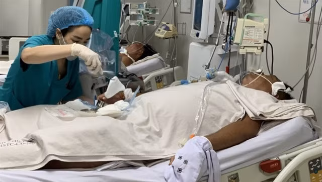 Dengue fever patients being treated in a hospital in HCM City. — Photo vov.vn
