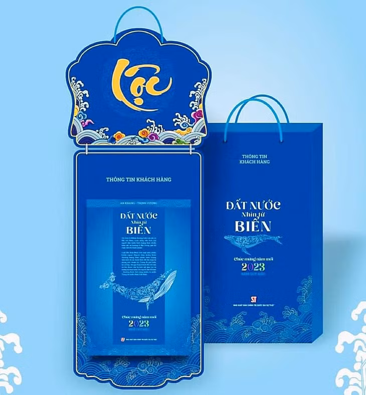 The theme colour of the calendar is blue, symbolising the colour of the sea, peace, youth and hope.