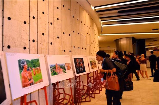 Visitors at the exhibition (Photo: VNA)