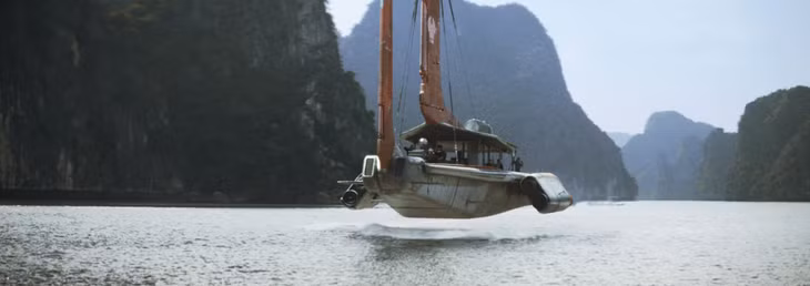 Limestone cliffs appeared in the official trailer.