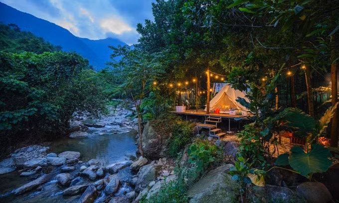 Luxury camping sites fully booked during holiday break