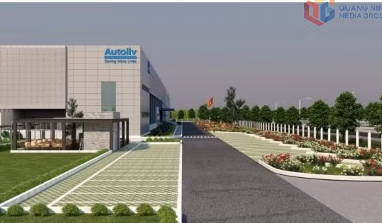 A rendering of the Autoliv Vietnam plant, a USD 154 million investment located in Song Khoai Industrial Park.