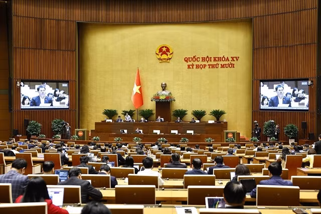 NA deputies discussed reports of the Government and NA on their performance during 2021-26 tenure. — VNA/VNS Photo