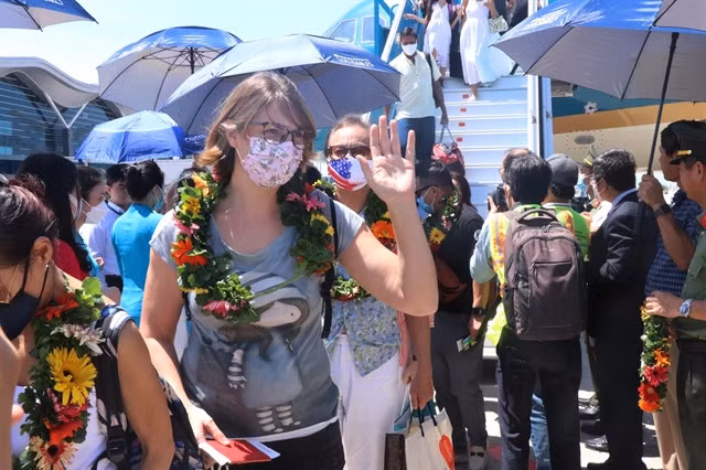 Foreign tourists from Singapore arrived in the south-central province of Khánh Hoà.
