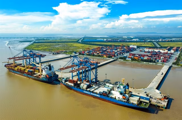 Nam Hải Port in the northeastern city Hải Phòng.
