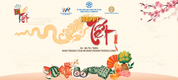 "Happy Tet" poster. Photo courtesy of Hanoi People's Committee