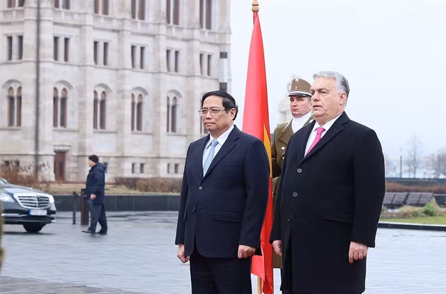 PM Chính and Hungarian leader Viktor Orbán. — VNA/VNS Photo Dương Giang