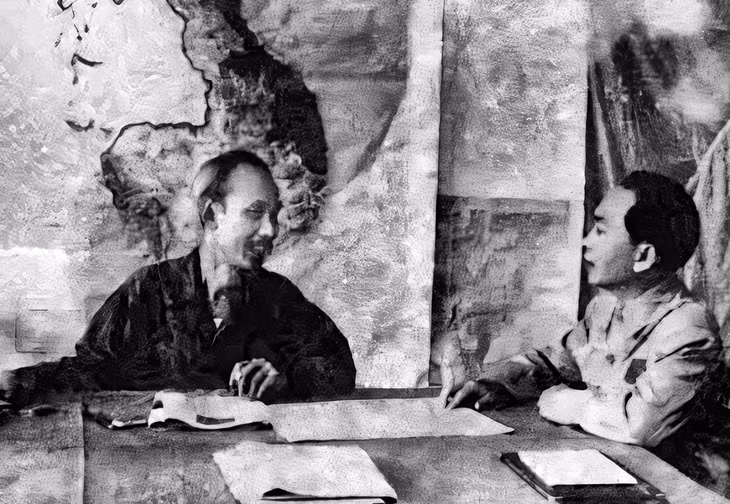 President Ho Chi Minh gives the order to General Vo Nguyen Giap to command the battle. "This is an important battle. We only fight if we surely win," Minh said.