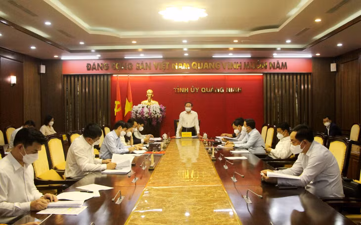 At the working session.
