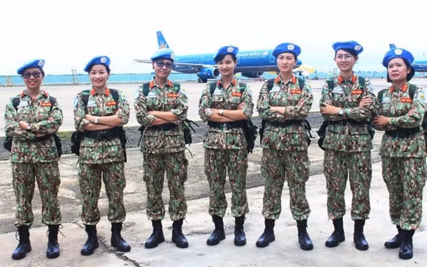 Vietnamese female officers join UN peacekeeping operations. — Photo courtesy of the Vietnam Department of Peacekeeping Operations