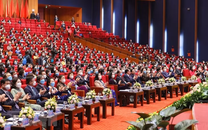 Delegates attend the congress’s opening ceremony. (Photo: Duong Giang/VNA)