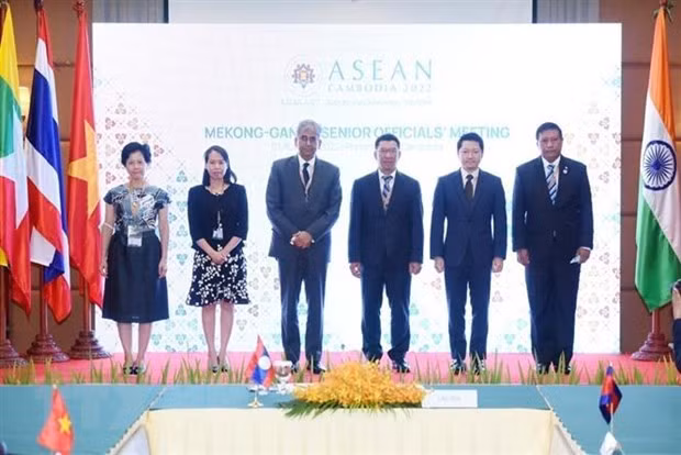Participants at the Mekong-Ganga Senior Officials' Meeting.