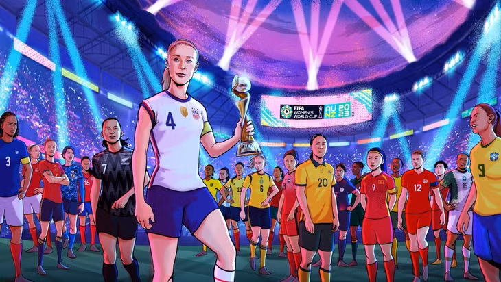 Vietnamese player Huynh Nhu is featured on the poster of FIFA Women’s World Cup 2023.
