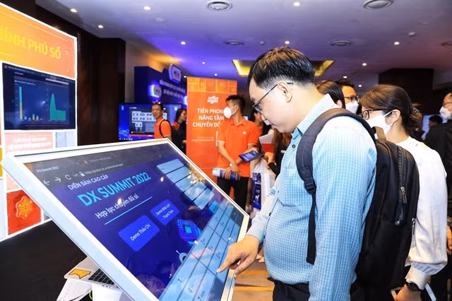 Delegates at the Việt Nam-Asia Digital Transformation (DX) Summit in May 2022. — VNA/VNS Photo Tuấn Anh