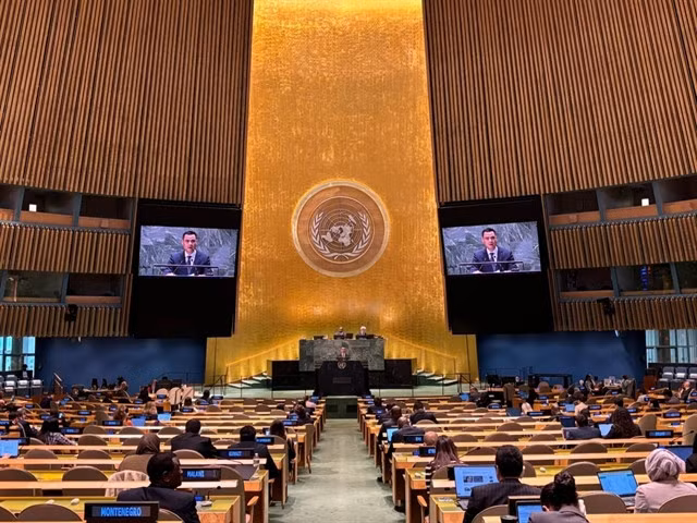 Ambassador Đặng Hoàng Giang, Permanent Representative of Việt Nam to the United Nations, addresses the 79th UN General Assembly’s session “Necessity of ending the economic, commercial and financial embargo imposed by the United States of America against Cuba”. — VNA/VNS Photo