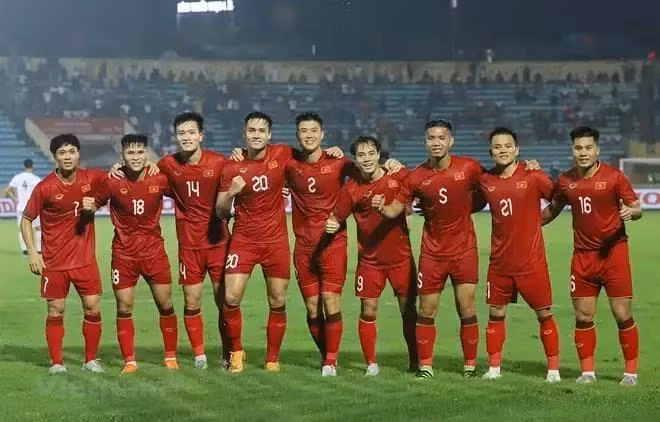 Vietnamese men's football is set to enter the top eight in Asia and qualify for World Cup. (Photo: VNA)