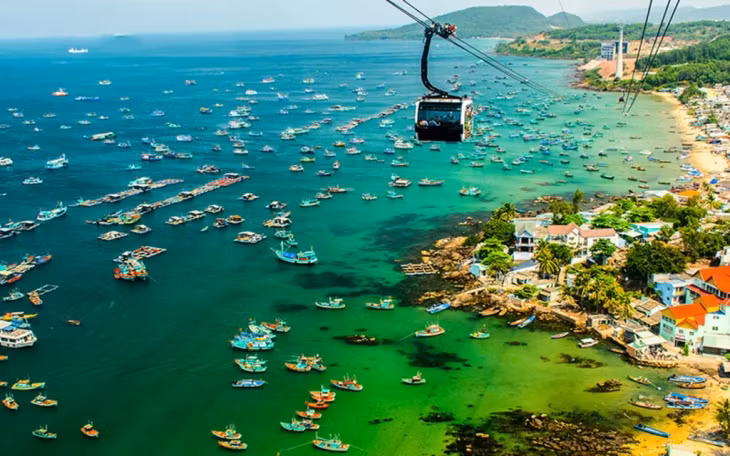A bird-eye view of Phú Quốc Island in Kiên Giang Province. — photo courtesy of dulichviet.com.vn