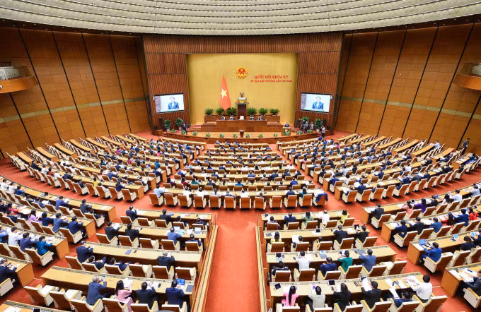 The eighth extraordinary session of the National Assembly in late August 2024. Photo by VnExpress/Hoang Phong