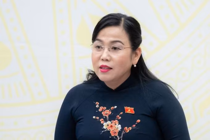 Head of the Committee for Deputy Affairs Nguyen Thanh Hai at the press conference on Oct. 19, 2024. Photo by VnExpress/Pham Thang