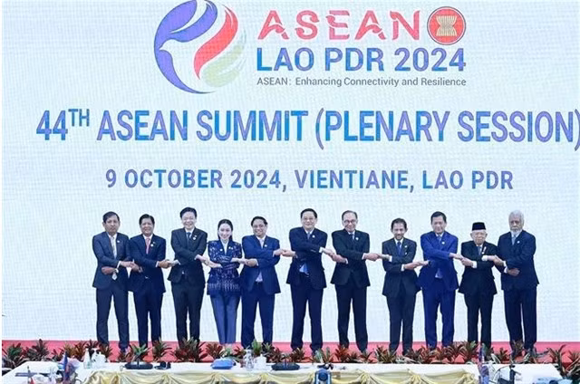 Delegates at the 44th ASEAN Summit in Laos. VNA photo