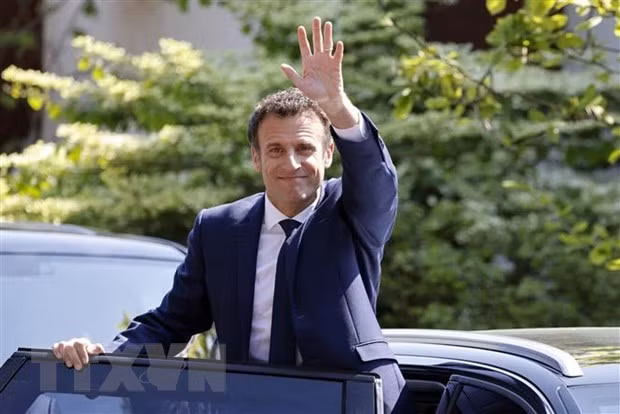 Emmanuel Macron is re-elected President of France.