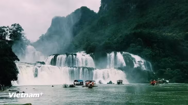 A corner of the Ban Gioc Waterfall Tourism Site in Cao Bang province (Photo: VNA)
