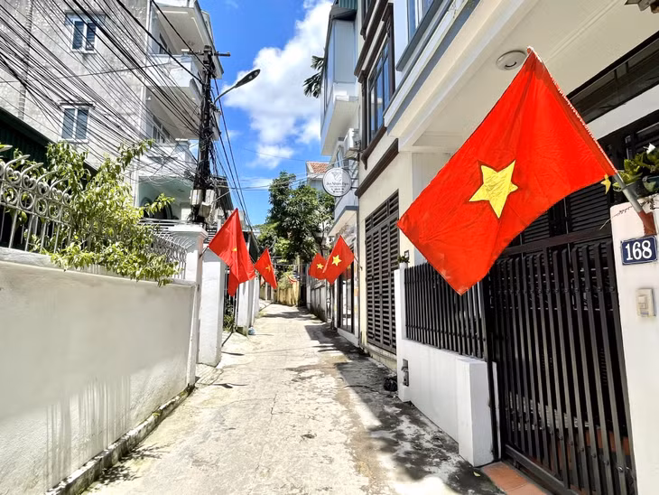 Streets have been decorated brightly.