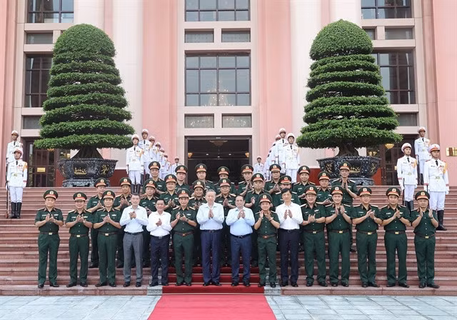 General Secretary and President Tô Lâm, Prime Minister Phạm Minh Chính, and members of the Central Military Commission. — VNA/VNS Photo Trí Dũng