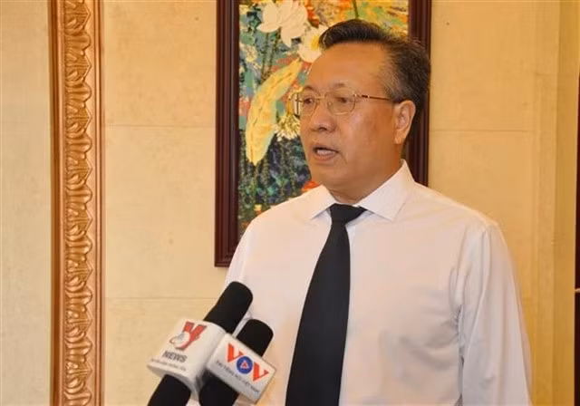 Hu Suojin, former Commercial Counselor of the Chinese Embassy in Việt Nam. — VNA/VNS Photo