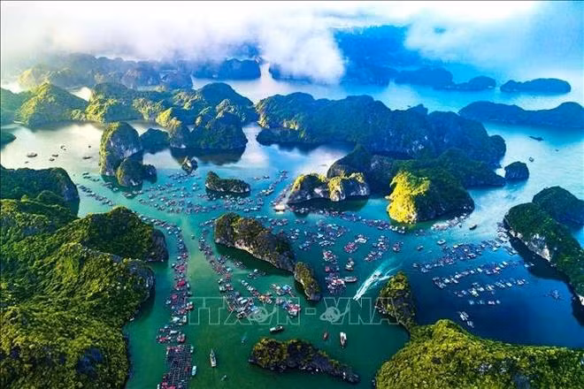 Cat Ba island from above (Photo: VNA)