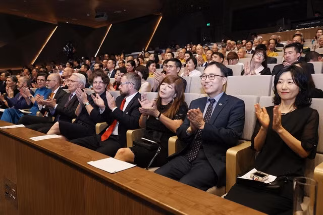 International delegates at the event.