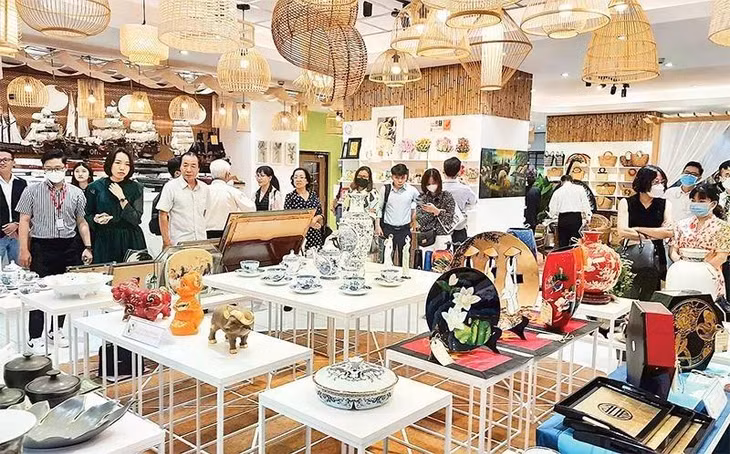 Products showcased at the Investment &amp; Trade Promotion Centre of Ho Chi Minh City. (Photo: nhandan.vn)