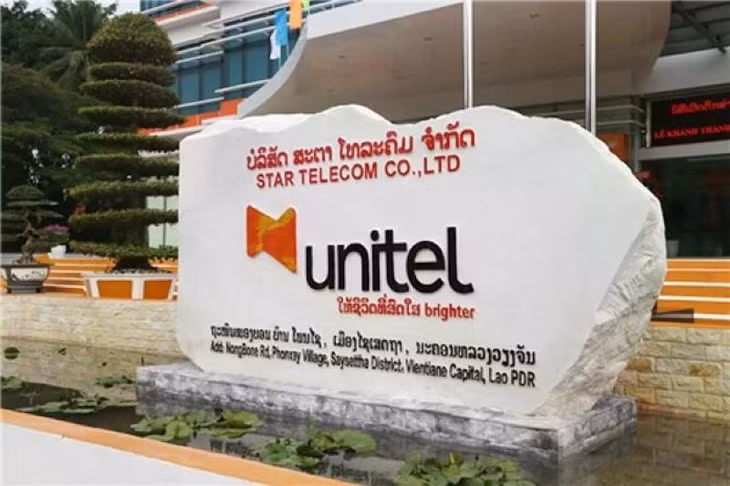 Star Telecom (Unitel), a joint venture between Viettel Global and Lao Asia Telecom. Laos has been the largest recipient of Vietnamese investment over the past years. (Photo: baodautu.vn)
