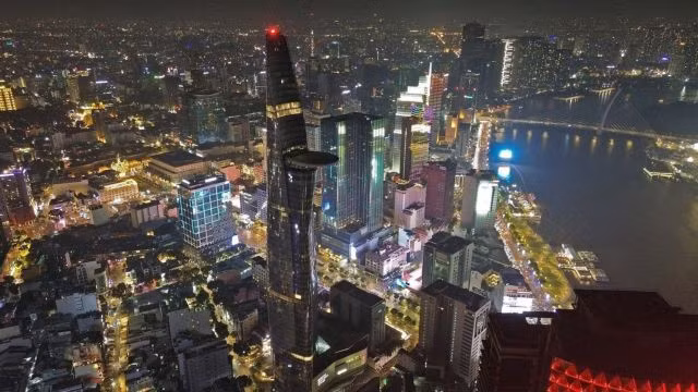 A bird's eye view of HCM City. International financial institutions highlight growing confidence in the country's economic trajectory. — VNA/VNS Photo