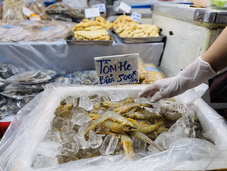 Sea tiger prawns