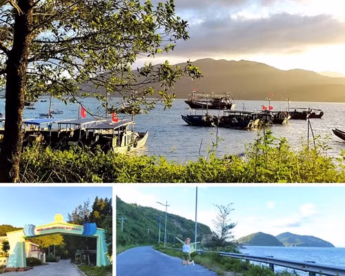 Minh Chau beach attracts tourists with its pristine beauty and quiet atmosphere.