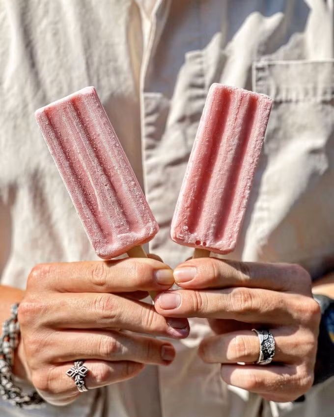 The latest addition to Trang Tien ice cream's menu is the pink guava flavor, known for its vibrant pink hue. Photo courtesy of Trang Tien Ice Cream