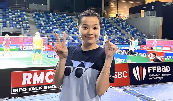 Vietnam's top female badminton player Nguyen Thuy Linh (Photo courtesy of Nguyen Thuy Linh)