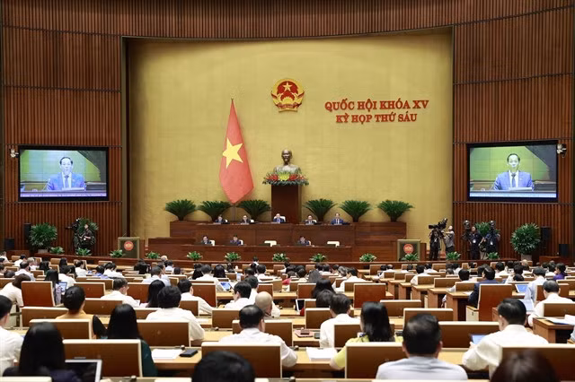 Scenes of the session on Monday. VNA/VNS Photo Doãn Tấn
