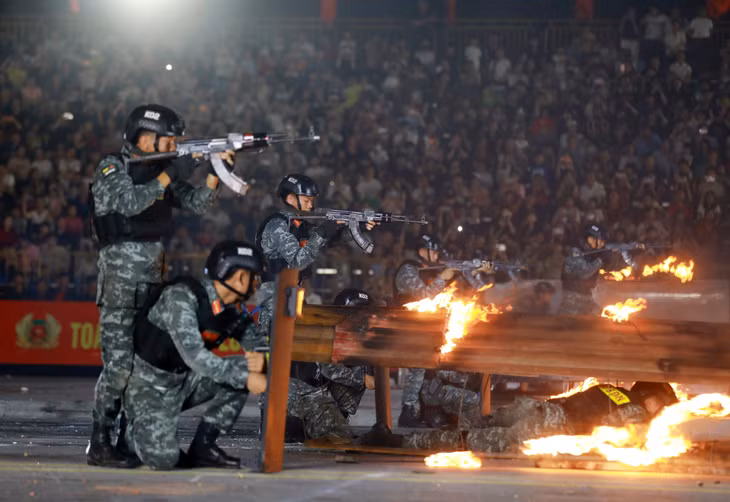 A demonstration of VIP protection tactics.