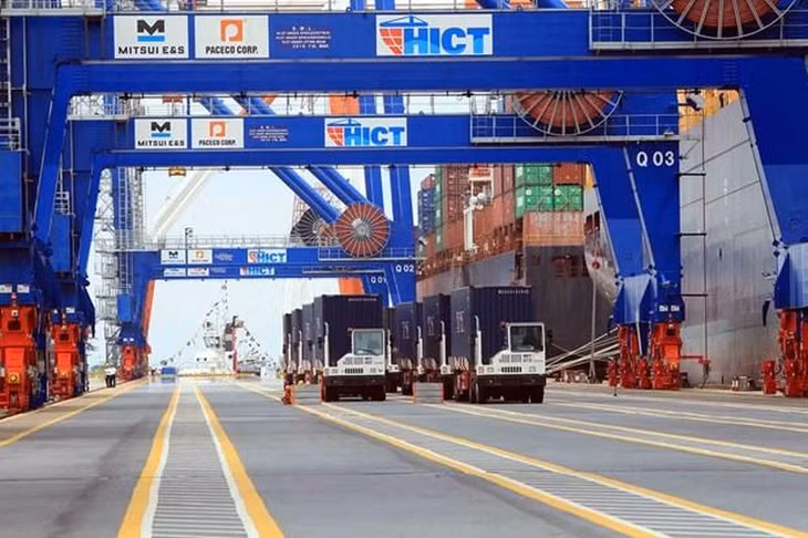Hai Phong Port, a busy sea port in northern Vietnam. (Photo: VNA)