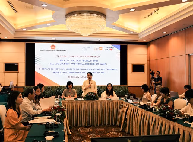 Representatives from social and community-based organisations share with the National Assembly deputies ways to address domestic violence. Photo Courtesy of UNFPA