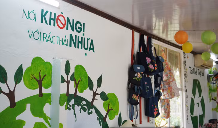 Environmental protection messages at Ha Long Green Life.