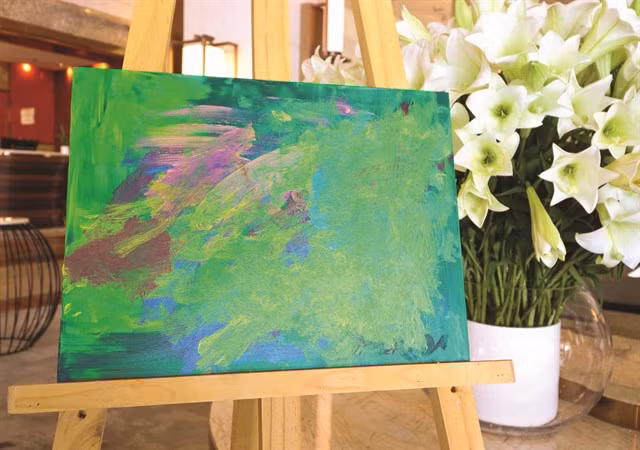 Visiting the exhibition, guests can discover the colourful inner world of children with autism and their deep sense of creativity and imagination in perceiving the world out there. — Photo courtesy of PPHAN